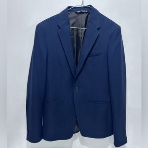 ZARA Man Navy Blue Single-Breasted Blazer 
Size EU‎ 46 / US 36
